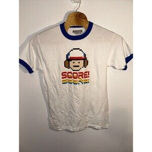 Stranger Things T Shirt Score! Mushroom Netflix Medium Short Sleeve